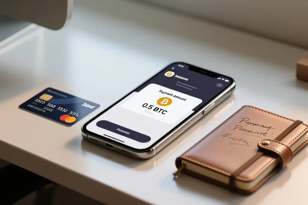 Smartphone showing a cryptocurrency wallet with a coin symbol