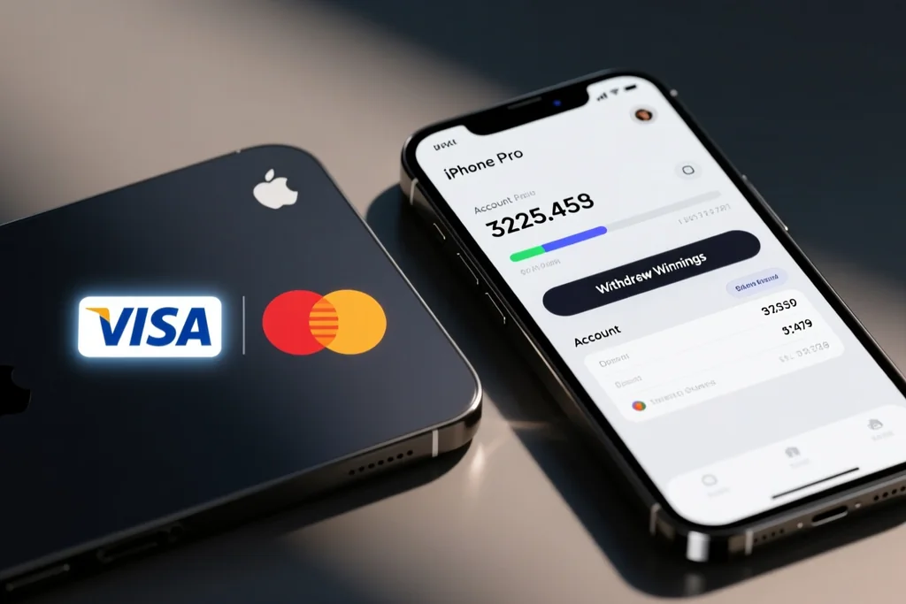 Phone showing a withdrawal screen with a completed amount and a check mark